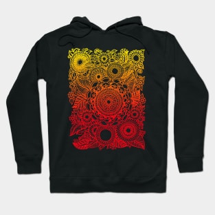 Mandala Flowers (Sunset Colors) Hoodie